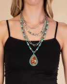 72928 - Animal Print Layered Necklace