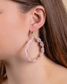 93171 - Beaded Hoop Earrings
