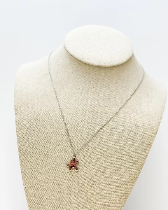 Puzzle Piece Pendant Necklaces