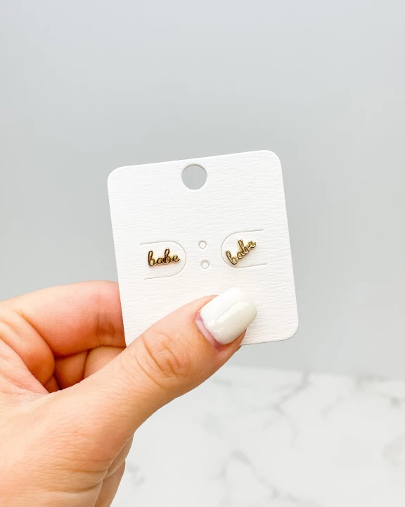 'Babe' Stud Earrings