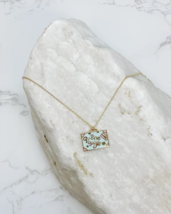 'Bon Voyage' Suitcase Statement Necklace