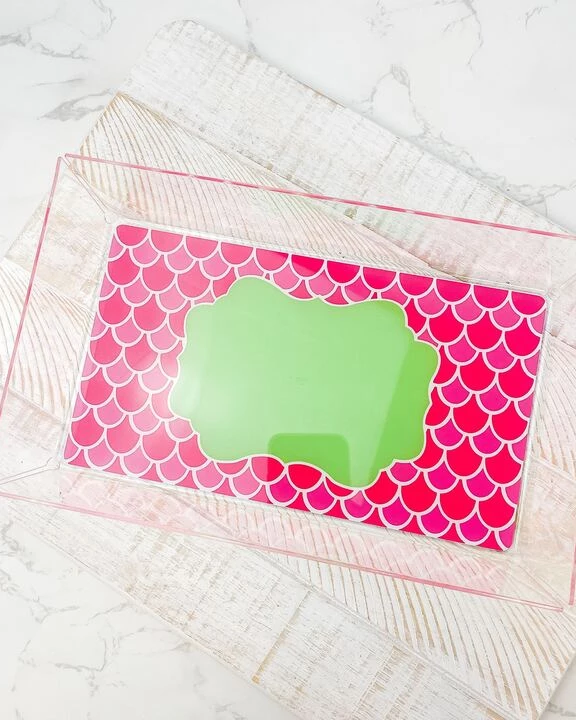 Acrylic Monogramming Jewelry Tray