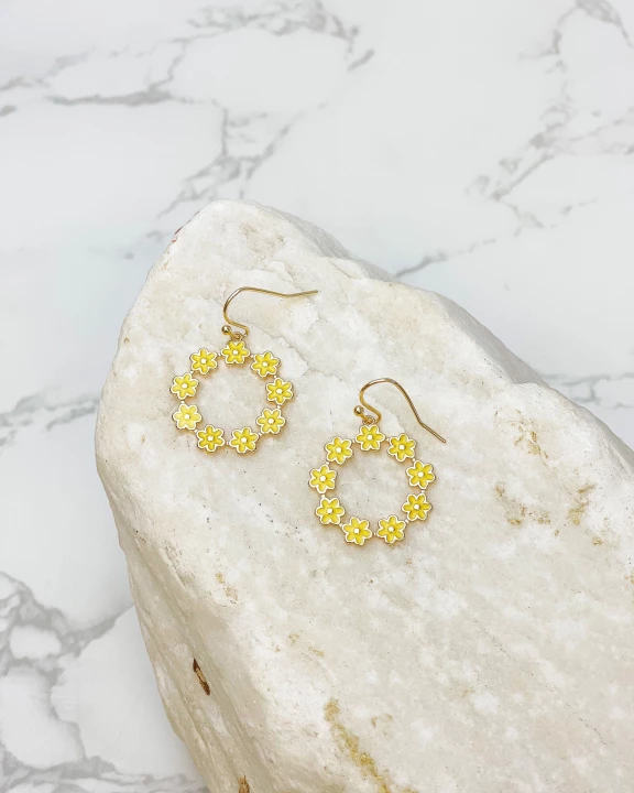 Daisy Ring Dangle Earrings