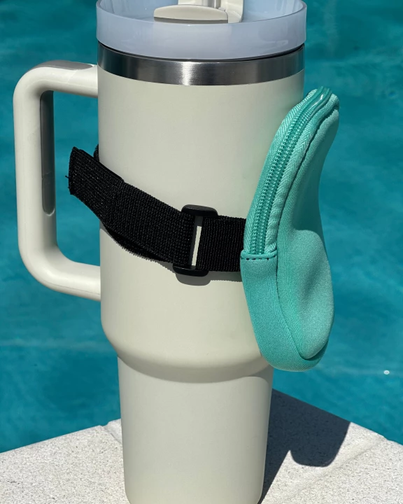 "The Billie" Cup Bag Seafoam