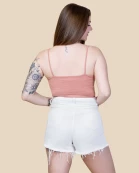 10760 - White Denim Shorts