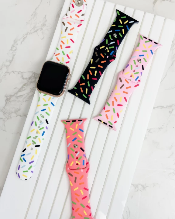 Sprinkles Printed Silicone Smart Watch Band