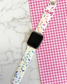 Sprinkles Printed Silicone Smart Watch Band
