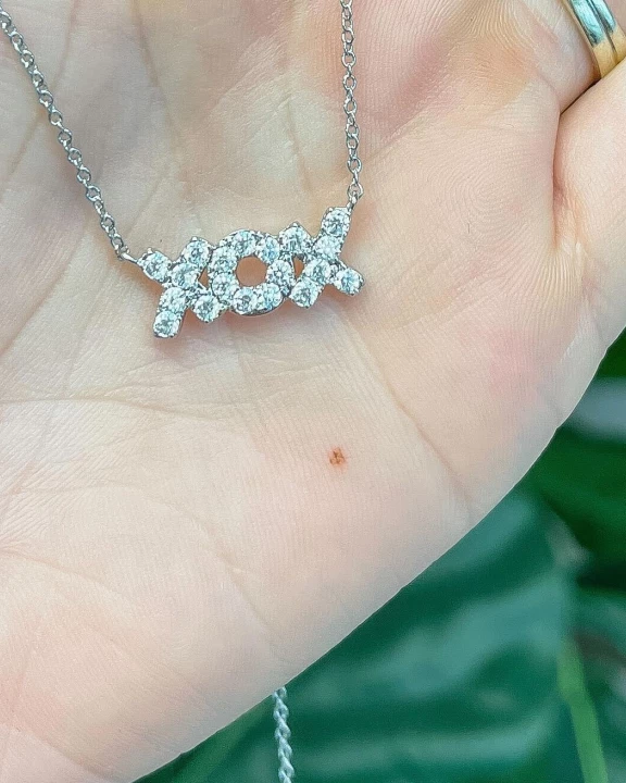 XOX Cubic Zirconia Pendant Necklace
