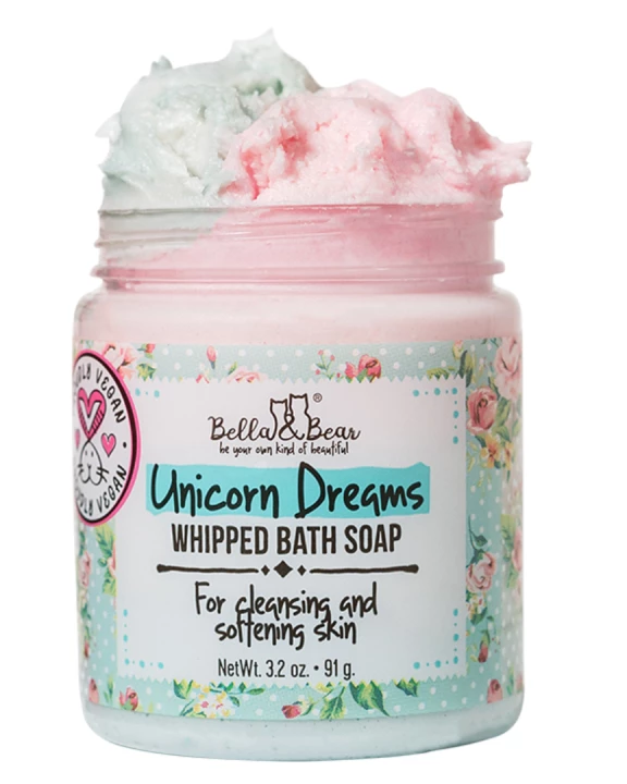 Unicorn Dreams Whipped Bath Soap, travel Size mini 3.2oz