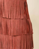 Fringe Suede Mini Skirt