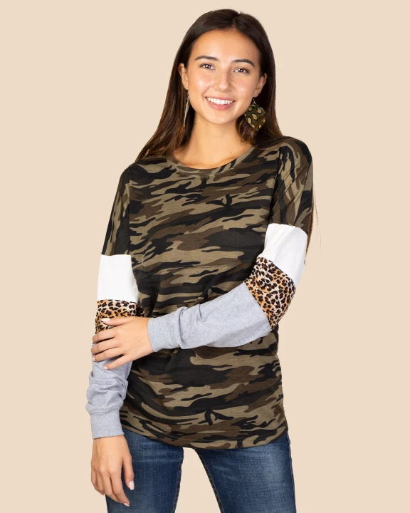 90400 - Spirit Jersey with Leopard Sleeves