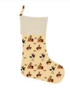 Vintage Cowboy Christmas Stocking