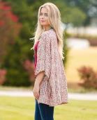 8927 - Geometric Print Duster
