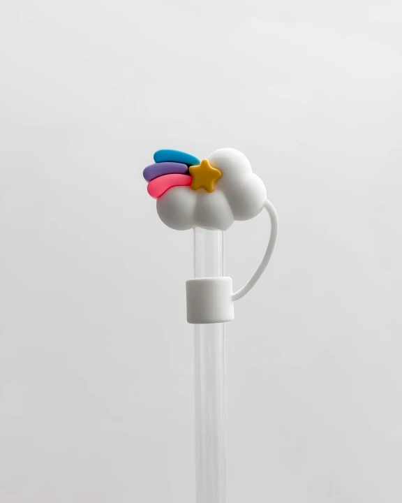 Straw Cover 10MM "Rainbow Clouds"