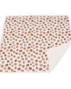 Carnelian Peaches and Black and White Polka Dot Newcastle Blanket