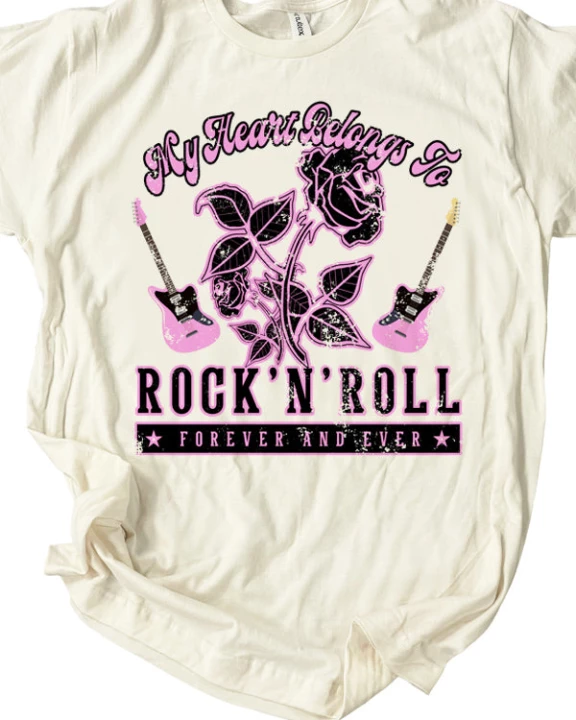 Heart Belongs To Rock Tee